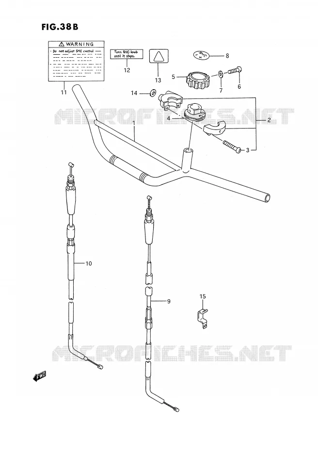 STUUR (DR350SHN/SHP/SHR) Suzuki MOTO 350 DR 1990  DR350SL(E2)