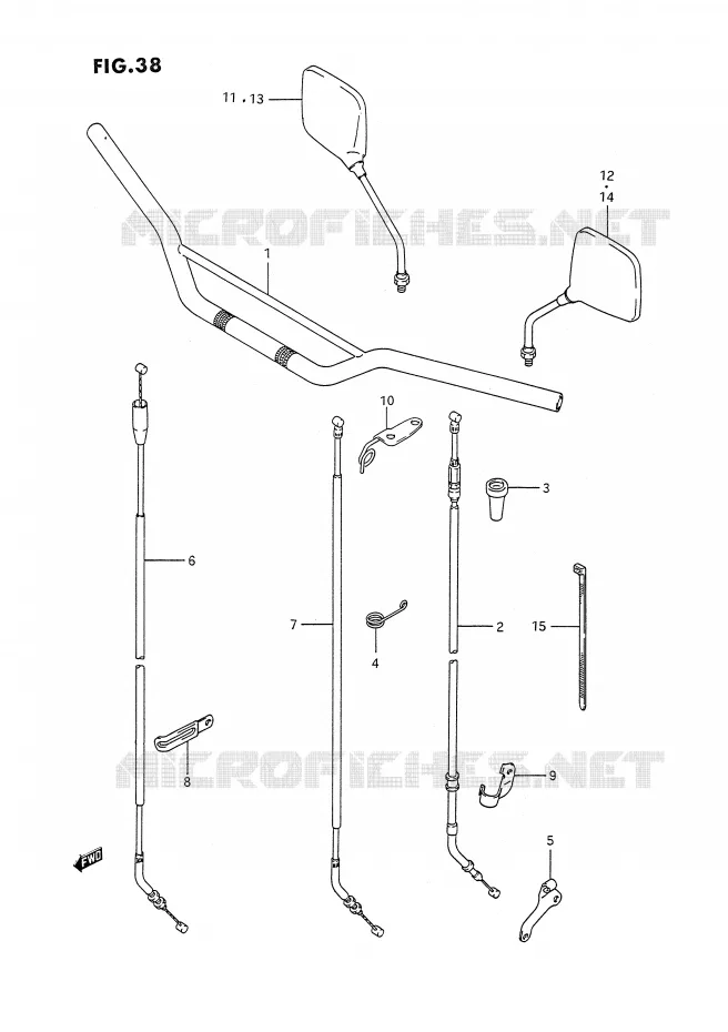 STUUR (DR350SL/SM,DR350SN/SP/SR E24) Suzuki MOTO 350 DR 1992  DR350SN/SHN(E2)