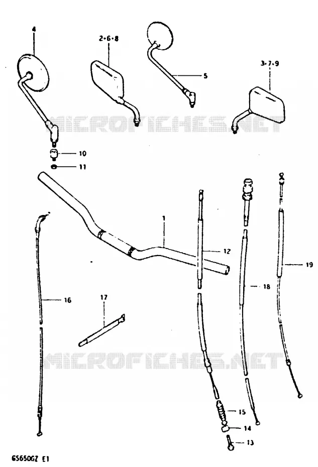 STUUR Suzuki MOTO 650 GS 1982  GS650GZ(X/Z)