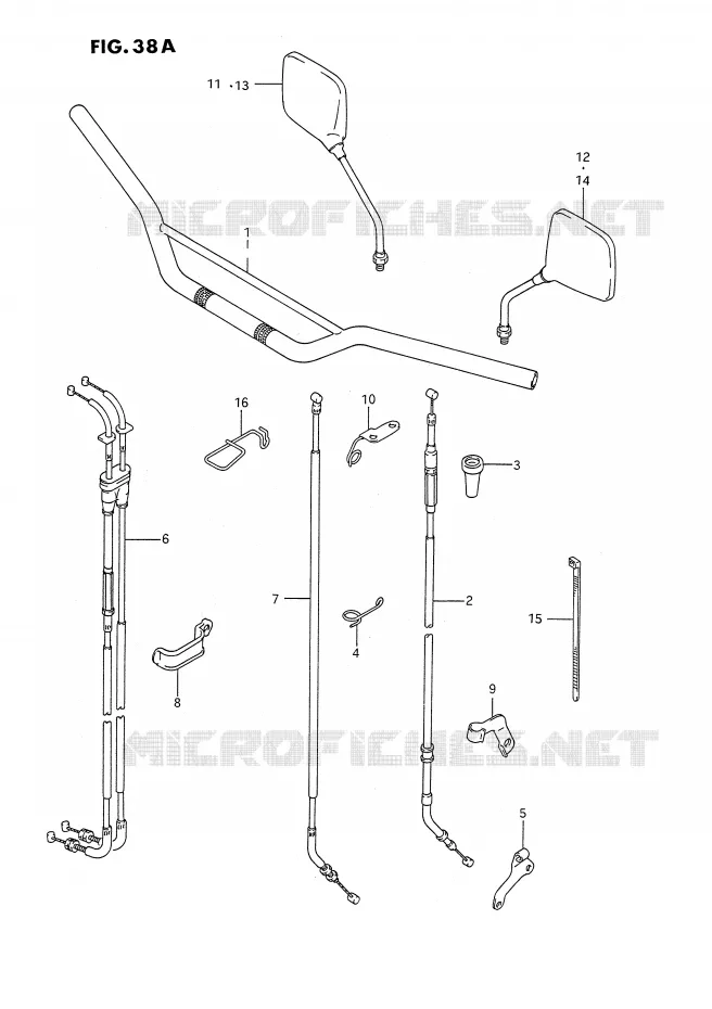 STUUR (VOIR NOTE) Suzuki MOTO 350 DR 1992  DR350SN(E2)