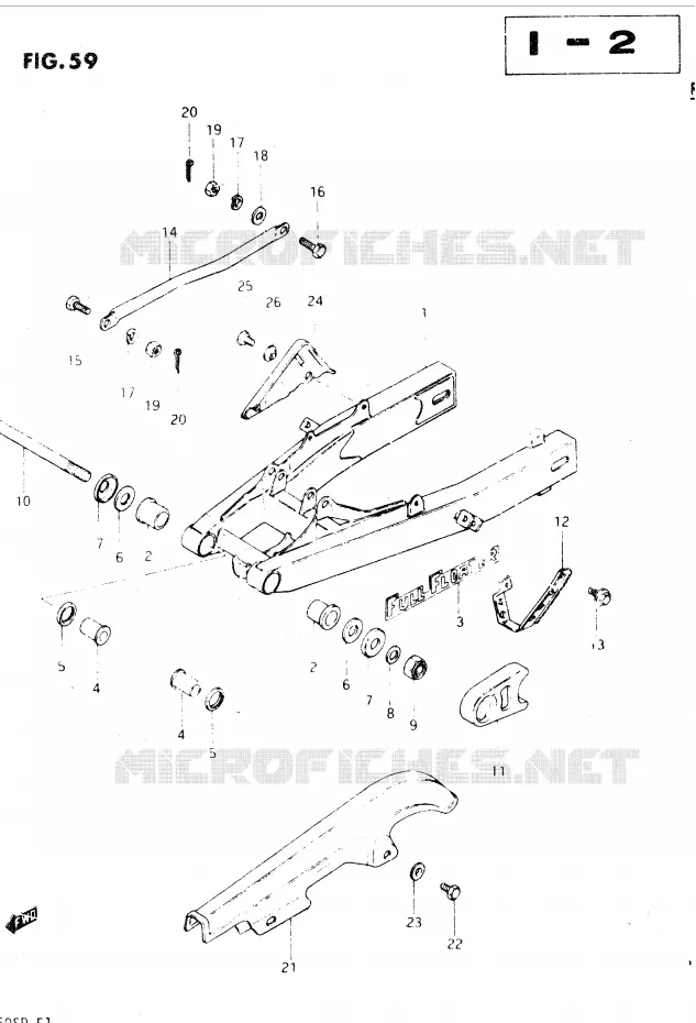 SWINGARM Suzuki MOTO 250 DR 1982  DR250SZ(E1)