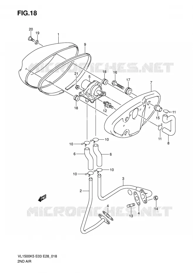 ANTI VERVUILINGS SYSTEM Suzuki MOTO 1500 BOULEVARD 2005  VL1500TK5(E3/E28)