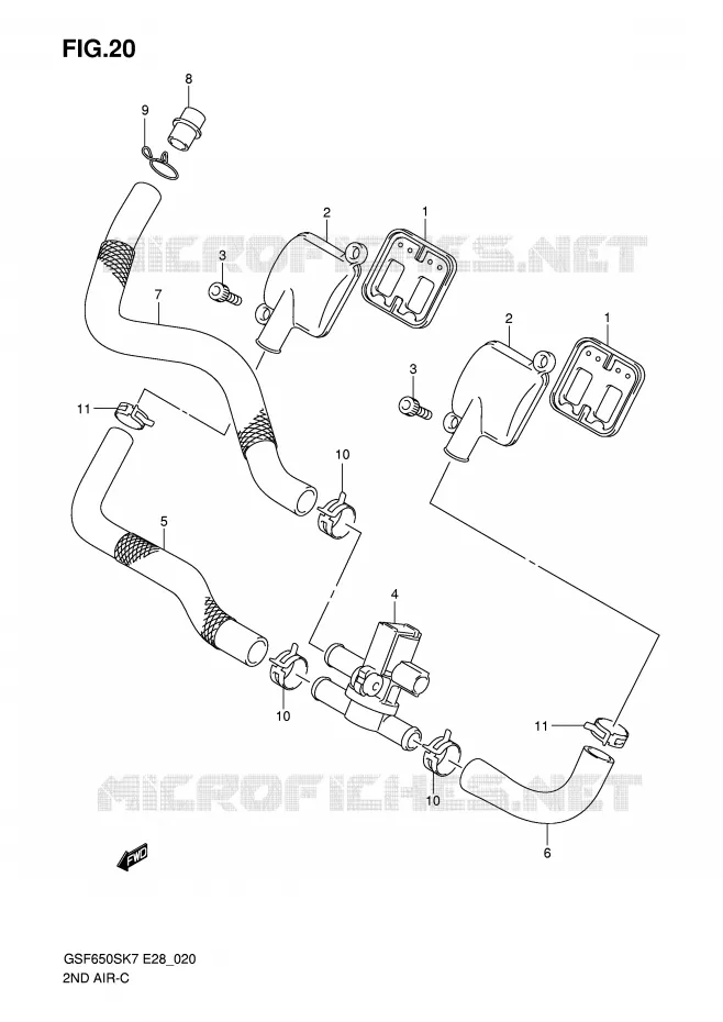 ANTI VERVUILINGS SYSTEM Suzuki MOTO 650 BANDIT 2007  GSF650SK7(E28)