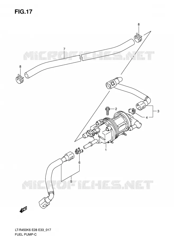 BENZINE POMP Suzuki QUAD 450 QUADRACER 2010  LT-R450L0(E28/E33)
