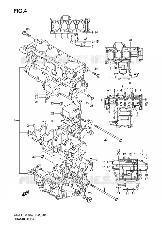 CASING Suzuki MOTO 1000 GSX-R 2007  GSX-R1000U2K7(E2)