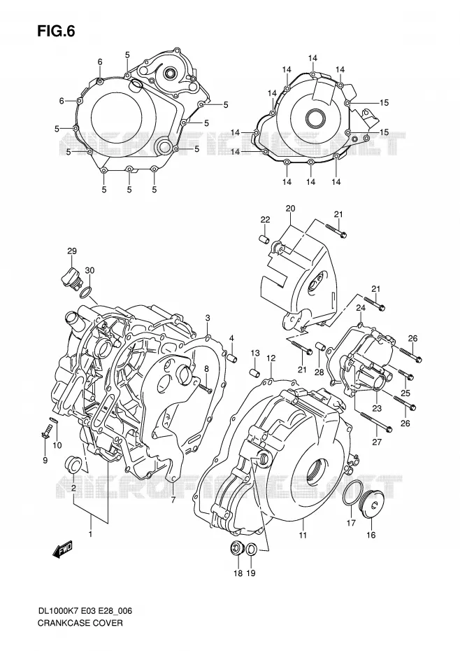 CASING Suzuki MOTO 1000 V-STROM 2007  DL1000K7(E3/E28)