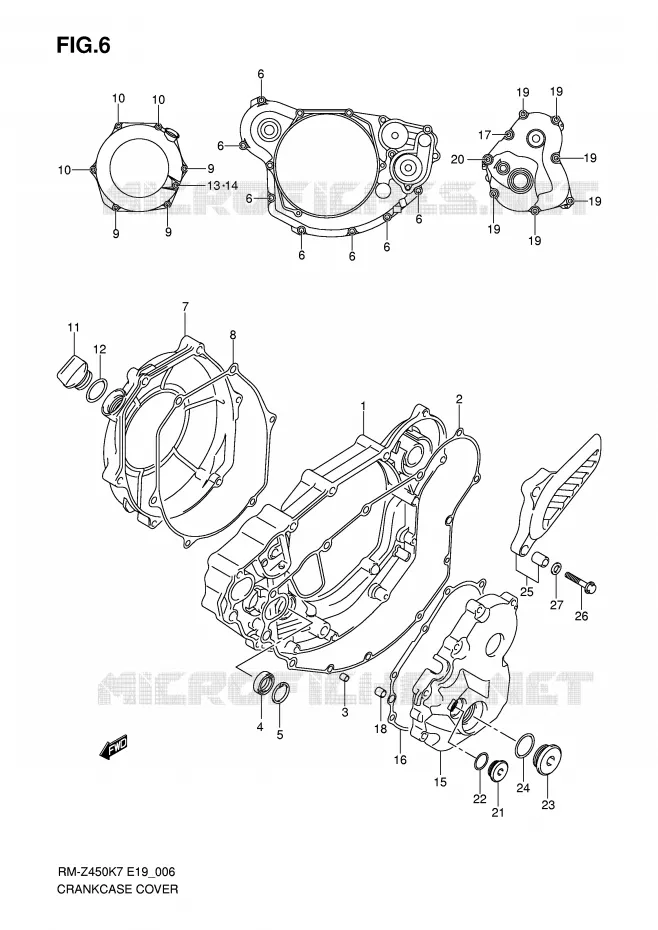 CASING Suzuki MOTO 450 RM-Z 2007  RM-Z450K7(E19)