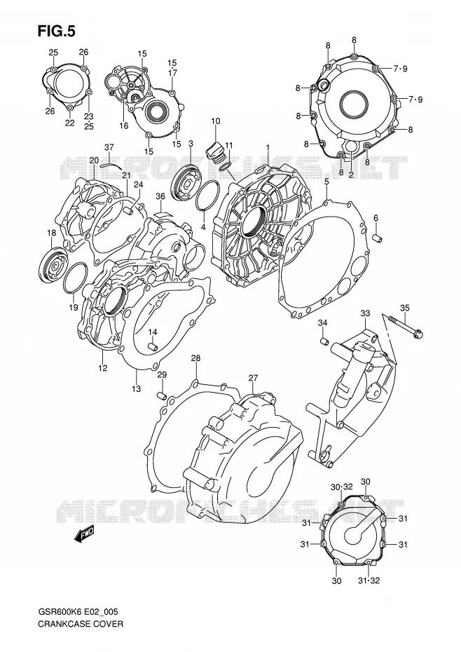 CASING Suzuki MOTO 600 GSR 2009  GSR600K9(E2)