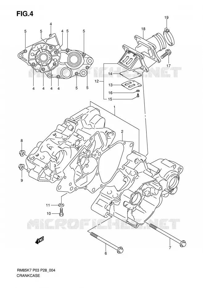 CASING Suzuki MOTO 85 RM 2010  RM85L0(P3/P28)