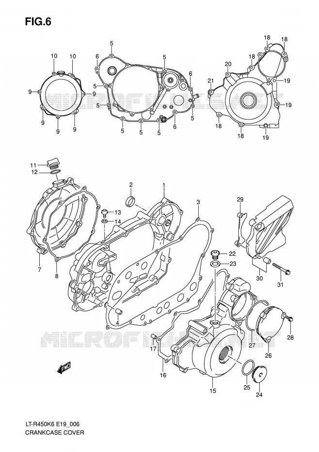 CASING Suzuki QUAD 450 QUADRACER 2009  LT-R450ZK9(E19)