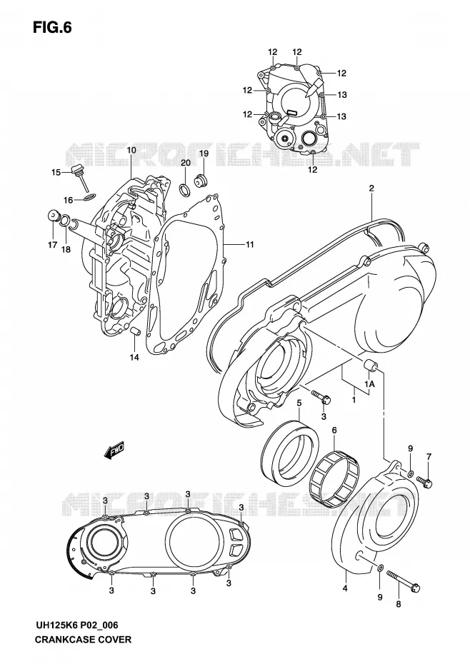CASING Suzuki SCOOTER 125 BURGMAN 2004  UH125K4(P2)