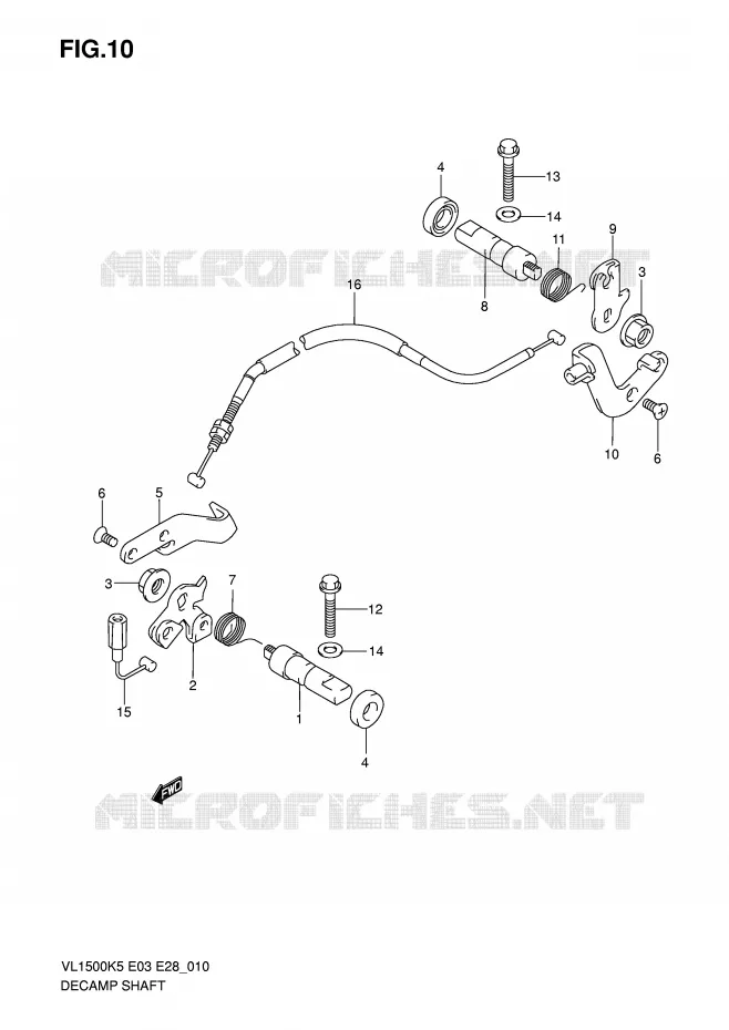 DECOMPRESSOR Suzuki MOTO 1500 BOULEVARD 2007  VL1500TK7(E3/E28)