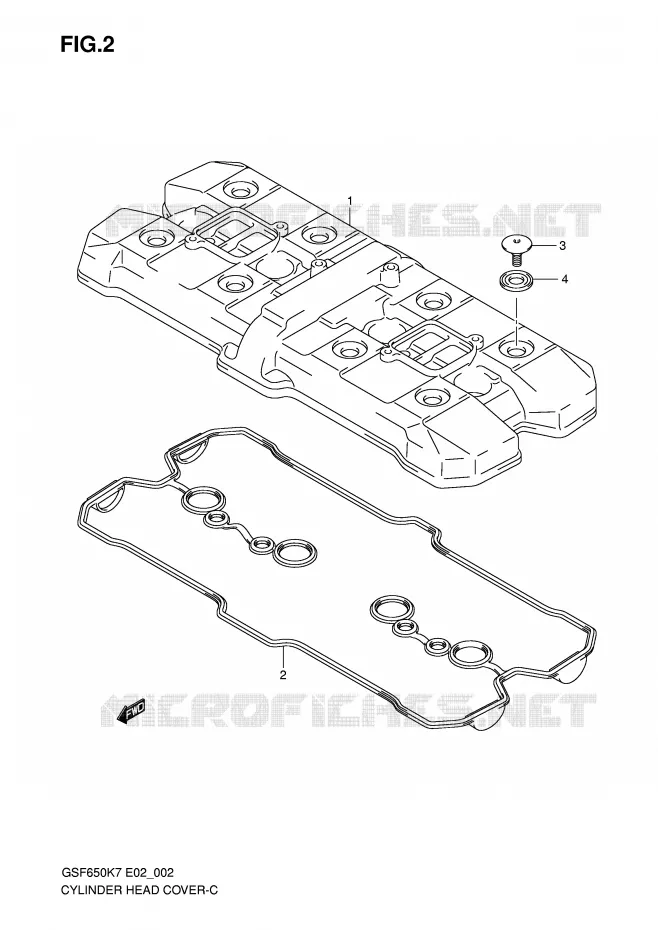 KLEPPENDEKSEL Suzuki MOTO 650 BANDIT 2008  GSF650SAK8(E2)