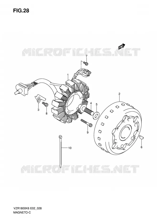 ONTSTEKING (MODEL K6/K7) Suzuki MOTO 1800 INTRUDER 2006  VZR1800K6(E2)