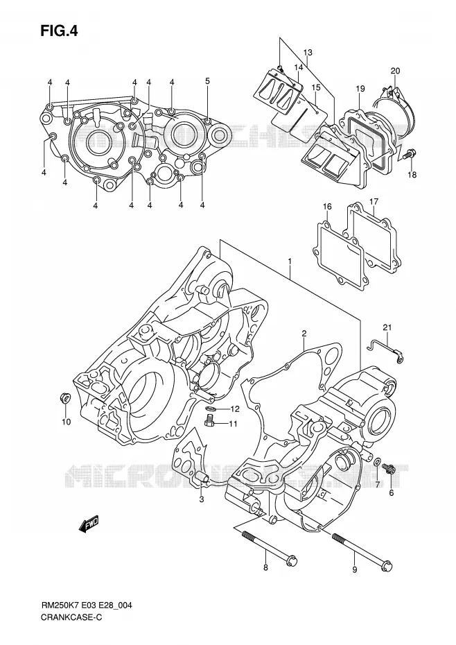 CASING Suzuki MOTO 250 RM 2007  RM250K7(E3/E28)