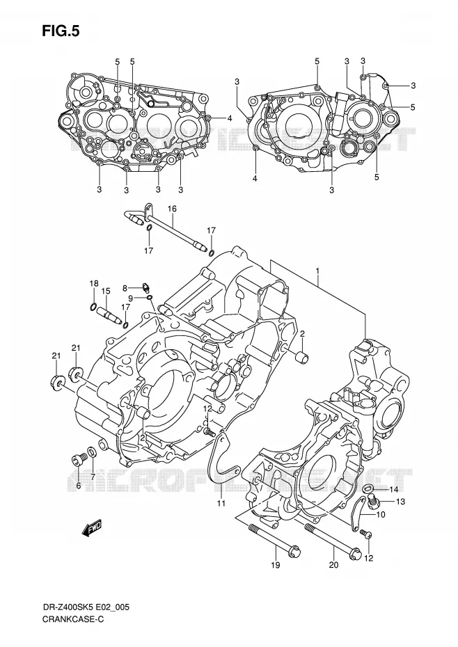 CASING Suzuki MOTO 400 DR-Z 2009  DR-Z400SK9(E2)