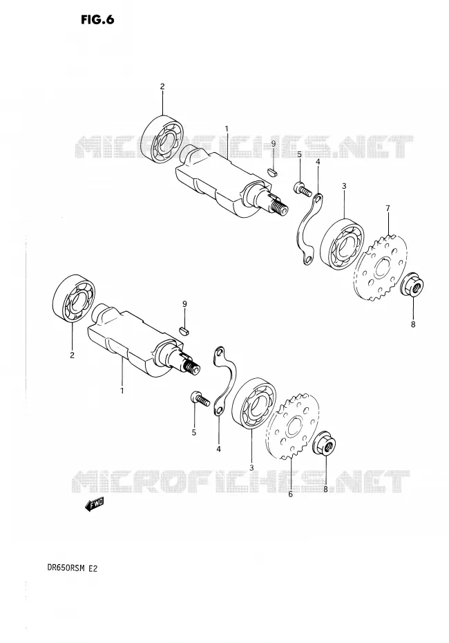 CRANK BALANCER Suzuki MOTO 650 DR 1990  DR650RSUL(E2)