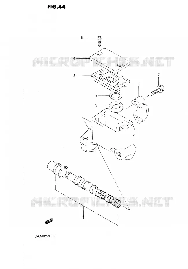 FRONT HOOFDREMCILINDER Suzuki MOTO 650 DR 1990  DR650RSUL(E2)