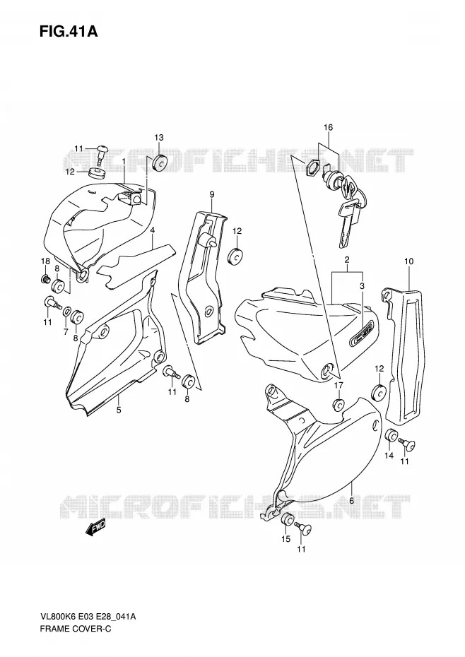 KUIP (VL800CK6) Suzuki MOTO 800 INTRUDER 2006  VL800K6(E3/E28)