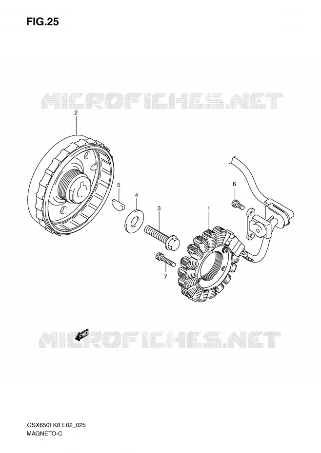 ONTSTEKING Suzuki MOTO 650 GSX-F 2008  GSX650FK8(E2)