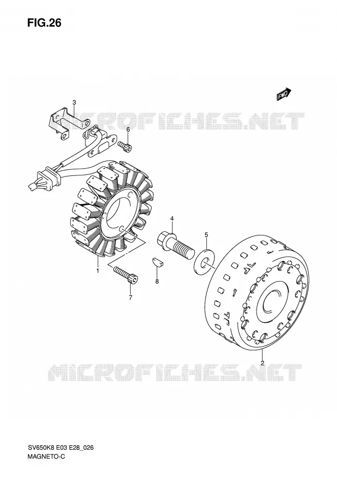 ONTSTEKING Suzuki MOTO 650 SV 2008  SV650SAK8(E3/E28)
