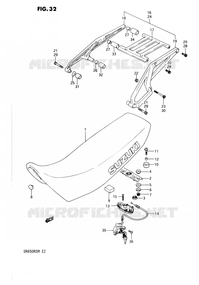 SEAT Suzuki MOTO 650 DR 1991  DR650RSM(E2)