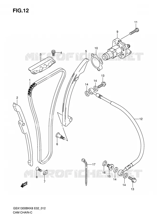 TIMING Suzuki MOTO 1300 B-KING 2009  GSX1300BKU2K8(E2)
