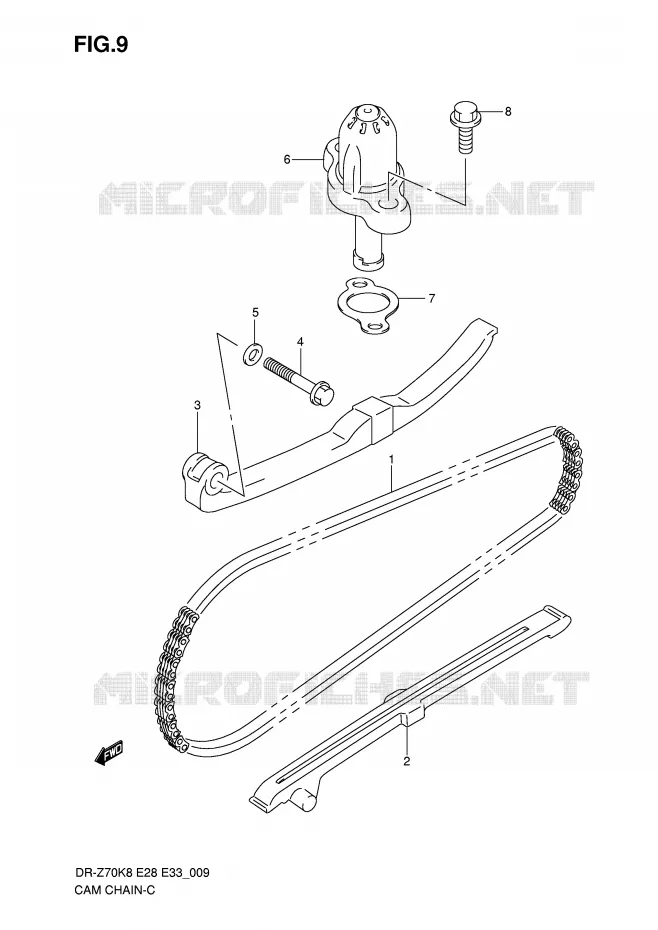 TIMING Suzuki MOTO 70 DR-Z 2010  DR-Z70L0(E28/E33)