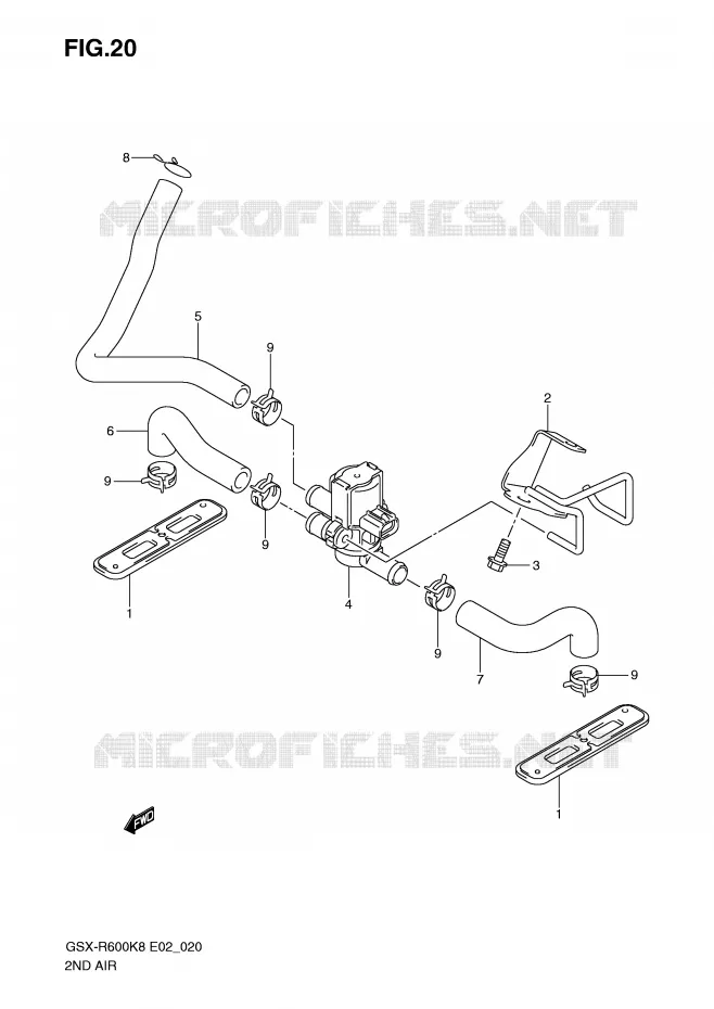 ANTI VERVUILINGS SYSTEM Suzuki MOTO 600 GSX-R 2010  GSX-R600UFL0(E2)