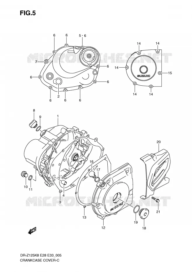 CASING Suzuki MOTO 125 DR-Z 2009  DR-Z125LK9(E28/E33)