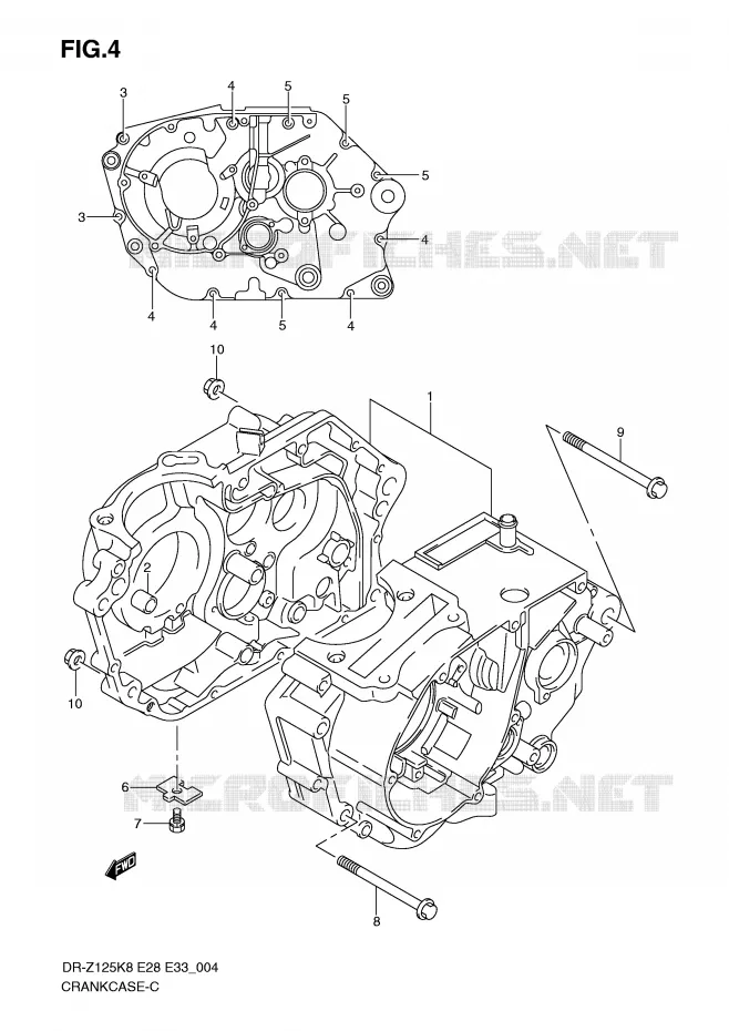 CASING Suzuki MOTO 125 DR-Z 2011  DR-Z125LL0(E28/E33)