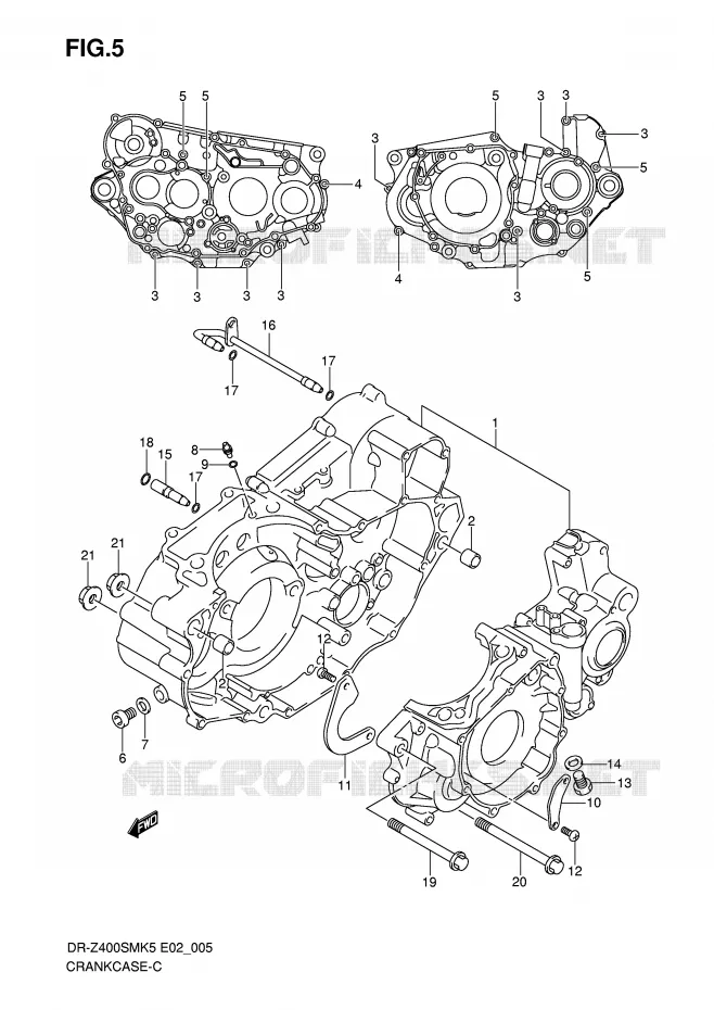 CASING Suzuki MOTO 400 DR-Z 2008  DR-Z400SMK8(E2)