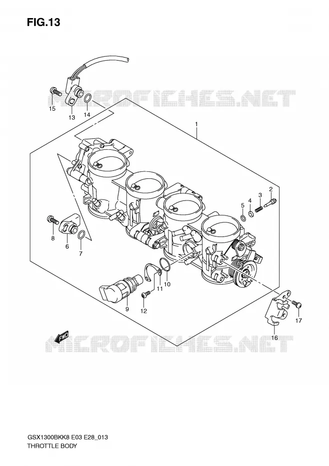 BRANDSTOFINJECTIE ASSY Suzuki MOTO 1300 B-KING 2008  GSX1300BKAK8(E3/E28)