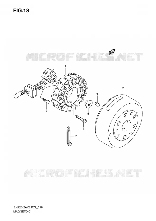 ONTSTEKING Suzuki MOTO 125 EN 2008  EN125-2AK8(P71)