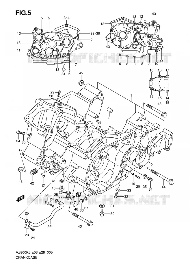 CASING Suzuki MOTO 800 MARAUDER 2007  VZ800K7(E3/E28)