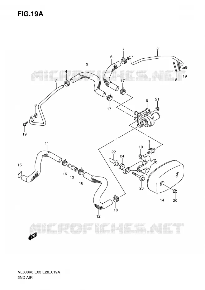 FUEL EVAP SYSTEM (MODEL K9/L0) Suzuki MOTO 800 INTRUDER 2010  VL800TL0(E3/E28)