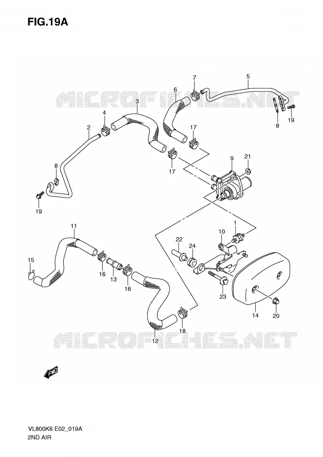 FUEL EVAP SYSTEM (MODEL K9/L0) Suzuki MOTO 800 VOLUSIA 2008  VL800CUEK8(E2)