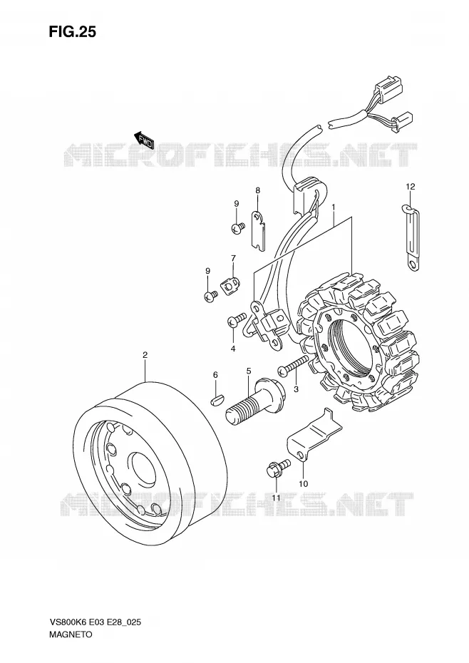 ONTSTEKING Suzuki MOTO 800 INTRUDER 2007  VS800K7(E3/E28)