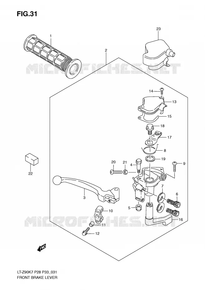 REM HENDEL Suzuki QUAD 90 QUADSPORT 2010  LT-Z90ZL0(P28/P33)
