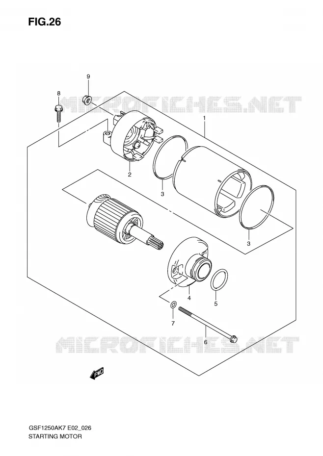 STARTMOTOR Suzuki MOTO 1250 BANDIT-S 2008  GSF1250SK8(E2)