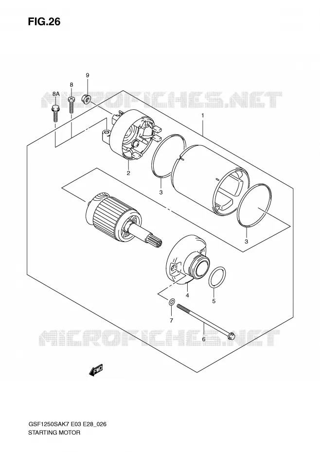 STARTMOTOR Suzuki MOTO 1250 BANDIT-S 2009  GSF1250SAK9(E3/E28)