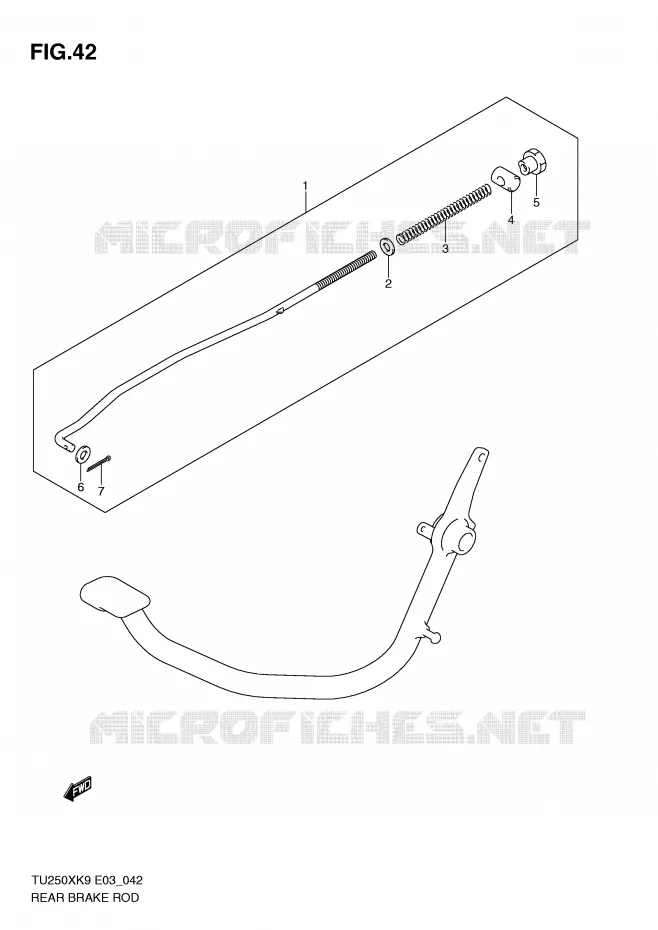 ACHTER REMS Suzuki MOTO 250 TU 2009  TU250XK9(E3)