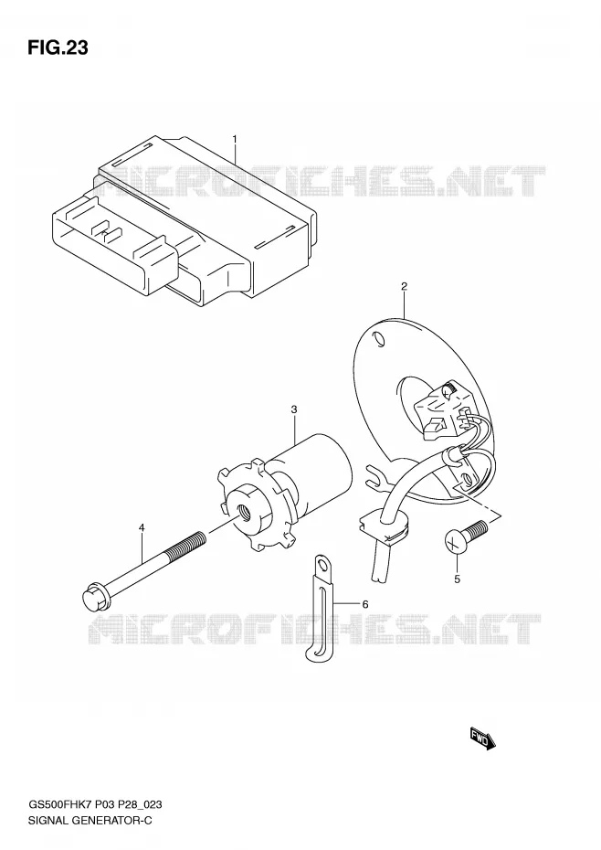 ALTERNATOR Suzuki MOTO 500 GS-F 2008  GS500FHK8(P3)