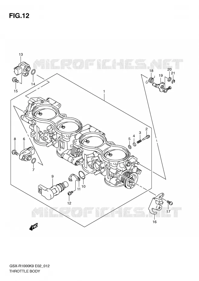 BRANDSTOFINJECTIE ASSY Suzuki MOTO 1000 GSX-R 2010  GSX-R1000UFL0(E2)