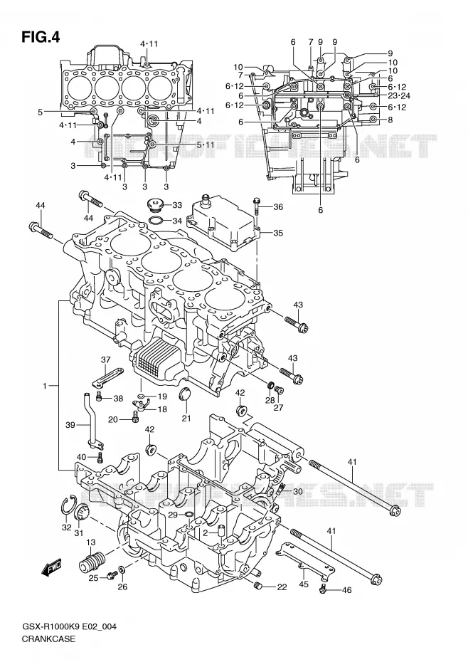 CASING Suzuki MOTO 1000 GSX-R 2009  GSX-R1000UFK9(E2)
