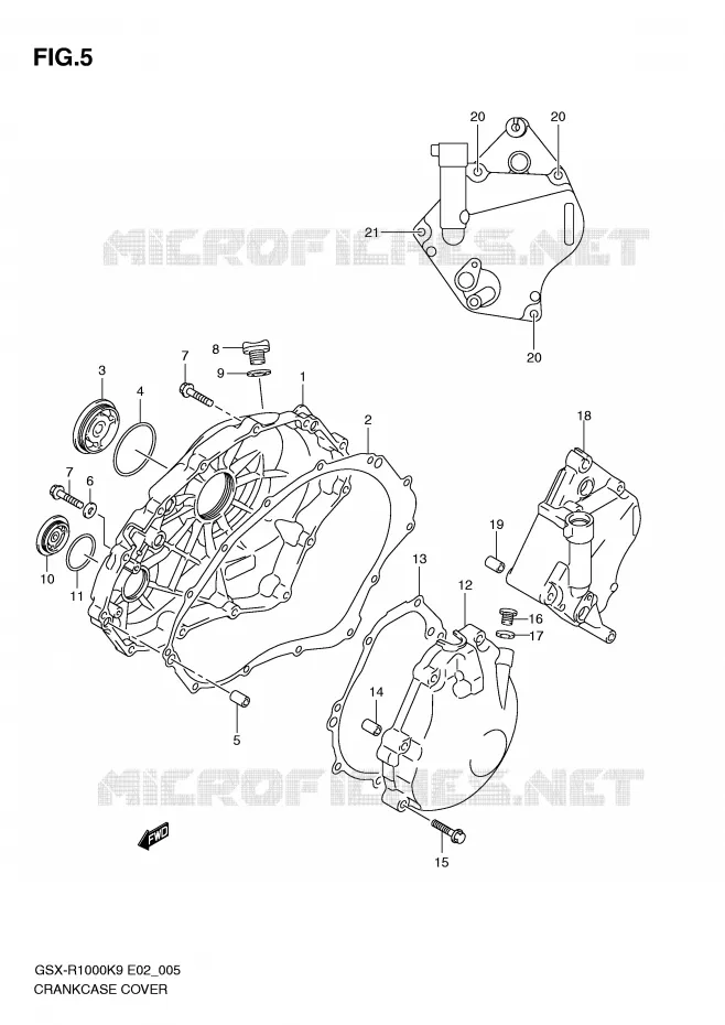 CASING Suzuki MOTO 1000 GSX-R 2010  GSX-R1000ZL0(E2)