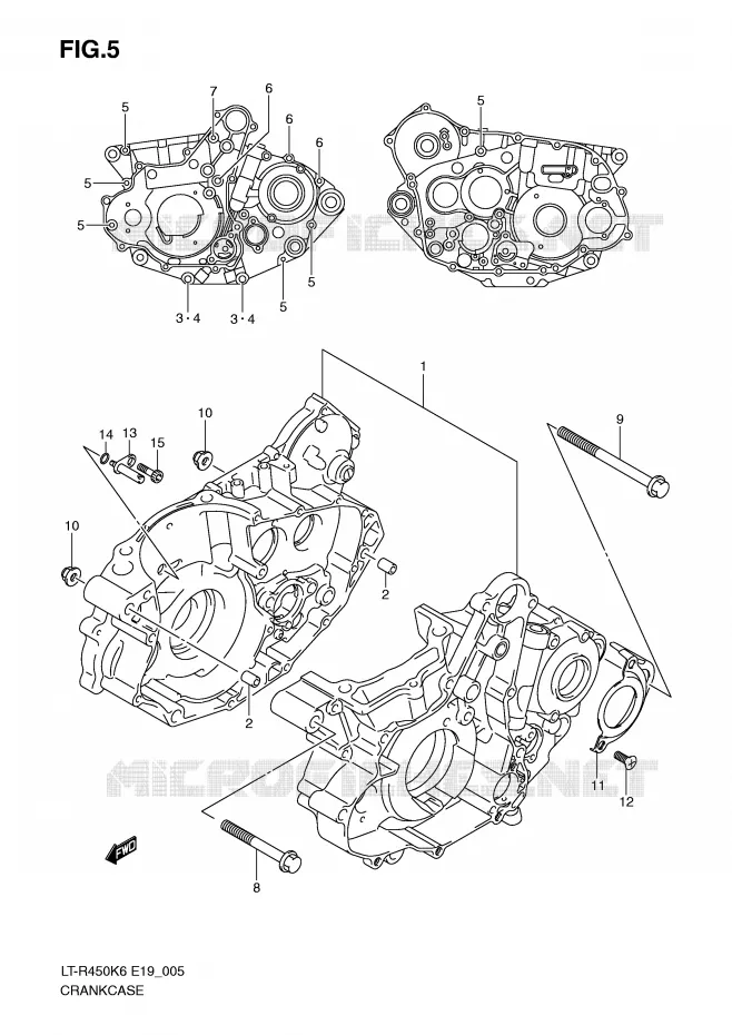 CASING Suzuki QUAD 450 QUADRACER 2008  LT-R450ZK8(E19)