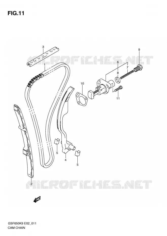 TIMING Suzuki MOTO 650 BANDIT 2010  GSF650SL0(E2)