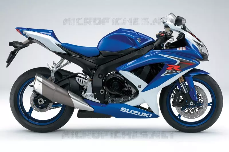 * PHOTOGRAPHIE DE COULEUR GSX-R600K8 * Suzuki MOTO 600 GSX-R 2009  GSX-R600UEK9(E2)