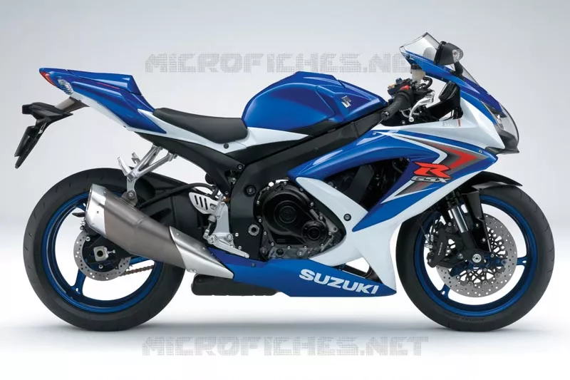 * PHOTOGRAPHIE DE COULEUR GSX-R750K8 * Suzuki MOTO 750 GSX-R 2008  GSX-R750K8(E2)
